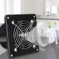 Bakeey 4 pouces 25W lame de ventilateur en acier inoxydable tête nue ventilateur déchappement silencieux haute vite