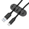 Bakeey 5 canaux TPR collant écouteurs Câble USB Cordon Enrouleur Wrap Desktop Câble Organisateur Titulaire de la gestion