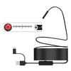 Bakeey 8MM 3-en-1 endoscope 1080P HD 8LED caméra dinspection IP68 réglable ligne dure Flexible 1/2 / 5 / 10M caméra