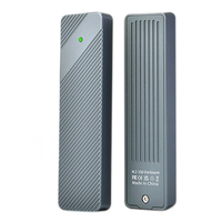 Bakeey AM-SE801 M.2 NVMe SATA Dual Protocol SSD Enclosure Type-C USB3.2 Gen2 10Gbps High Speed Hard Drive Box Aluminum H