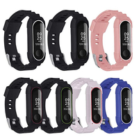 Bakeey Double Color TPU Soft Montre Bande Bracelet de montre de remplacement pour Xiaomi mi band 3/4