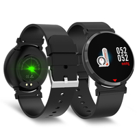 Bakeey E28 HD grand écran Business Style montre intelligente pression artérielle moniteur doxygène poignet Bande