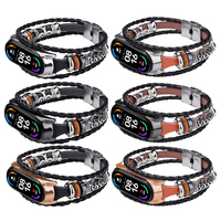 Bakeey Ethnic Multi-Layer Perles Bracelet DIY Réglable Longueur Montre Bande Remplacement du Bracelet pour Xiaomi Mi Ban
