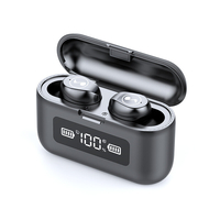 Bakeey F9 stéréo HiFi TWS écouteurs bluetooth 5.0 affichage numérique tactile intelligent Binaural appel écouteurs musiq