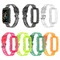 Bakeey Fashion confortable translucide Soft TPU montre Bande bracelet de remplacement pour Huawei Bande 6/Honor Bande 6
