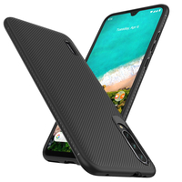 Bakeey Fibre de carbone Texture Slim Soft Etui de protection en silicone antichoc pour Xiaomi Mi 9 Lite / Xiaomi Mi CC9