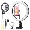 Bakeey Fill Light 10 pouces LED Ring Light Selfie Lighting Beauty Support de téléphone de bureau pour diffusion en direc