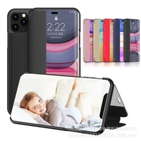 Bakeey Flip Bumper Window View avec support pliable Etui de protection en cuir PU pour iPhone 11 6.1 pouces