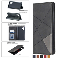 Bakeey Geometric business boucle magnétique étui étui de protection pour support à rabat pour Xiaomi Note 10 / Xiaomi CC