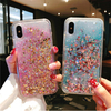 Bakeey Glitter Bling Etui de protection fluide en silicone pour iPhone X/XS / XR / XS Max