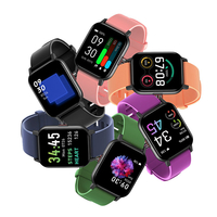 Bakeey GTS1 Ultra-mince 1, 3 pouces Écran tactile complet Moniteur de fréquence cardiaque Température corporelle Pression