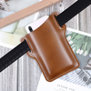 Bakeey Hommes Vintage Casual Sac En Cuir Véritable Taille Sac Pochette En Cuir Ceinture Sac Bourse Sous Pour 6.3 pouces