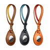 Bakeey Housse de protection en cuir PU à longue sangle portable pour Apple Airtags Bluetooth Tracker
