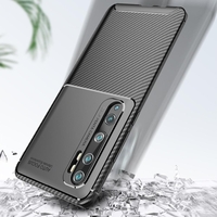 Bakeey Housse de protection en silicone antichoc en fibre de carbone de luxe pour Xiaomi Mi Note 10 / Xiaomi Mi Note 10