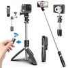 Bakeey L02 Bluetooth Selfie Stick tout en One Trépied Pliable & Monopodes Éclairage Télécommande pour Smartphones et Cam