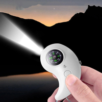Bakeey LED Light 130db Security Protect Alertersonal Emergency Anti-wolf Alarm Loud Compass Keychain