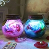 Bakeey LED Savon de fleur immortel léger Rose souhaitant bouteille veilleuse LED romantique Colorful télécommande lumièr