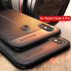Bakeey Litchi Pattern Soft TPU Etui de protection arrière anti-empreintes digitales pour Xiaomi Redmi Note 6 Pro Non ori