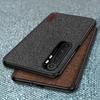 Bakeey luxe toile tissu épissure bord en silicone souple étui de protection antichoc pour Xiaomi Mi Note 10 Lite Non ori
