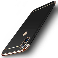 Bakeey Luxury 3 en 1 cadre de placage épissage PC étui de protection dur pour Xiaomi Mi A2 / Xiaomi Mi 6X Non original