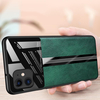 Bakeey Luxury Business PU Leather Mirror Glass Antichoc Housse de protection pour iPhone X / iP XS