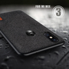 Bakeey Luxury Fabric Splice Soft Etui de protection antichoc avec bord en silicone pour Xiaomi Mi MIX 3