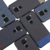 Bakeey Luxury Fabric Splice Soft Etui de protection antichoc avec bord en silicone pour Xiaomi Redmi Note 9/Redmi 10X 4G
