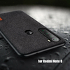 Bakeey Luxury Fabric Splice Soft Silicone Edge Etui De Protection Antichoc Pour Xiaomi Redmi Note 8 2021 Global Version
