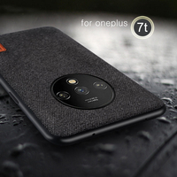 Bakeey Luxury Fabric Splice Soft Étui de protection antichoc en silicone pour OnePlus 7T