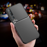 Bakeey Magnétique Cuir Texture Antidérapant TPU Étui De Protection Antichoc Couverture Arrière pour Xiaomi Mi10 Mi 10 /