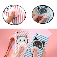 Bakeey (MC) Bande dessinée 3D,  dessin animé,  compression fluide,  griffes à croissance lente Soft Etui en TPU pour iPhone