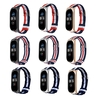 Bakeey Metal Shell Striped Canvas Bracelet de remplacement Montre intelligente Bande pour Xiaomi Mi Bande 5 Non original