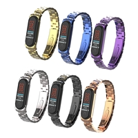 Bakeey Metal Steel Watch Bande Bracelet de montre de remplacement pour Xiaomi mi band 3/4 Smart Watch Non original