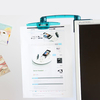 Bakeey Monitor Document papier copie support de fichier pour dactylographier la lecture 3M adhésif LCD clip rotatif gauc