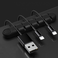 Bakeey motif de dessin animé pur Silicone fil Clip support écouteur USB câble cordon enrouleur enrouleur de câble organi