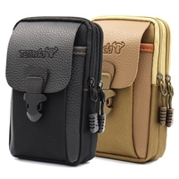 Bakeey Multifonctionnel Agrandir 7 pouces Camouflage Téléphone Mobile Argent Coin Randonnée Sport Hommes Téléphone Sac C