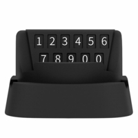 Bakeey Nano ventouse numéro de téléphone plaque 360 ​​degrés rotation voiture support de téléphone pour téléphone mobile