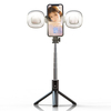 Bakeey P40S-F Mini trépied pliable sans fil Bluetooth Selfie Stick avec double LED Lumière de remplissage Obturateur de