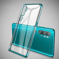 Bakeey Plating Antichoc Transparent Soft Étui de protection en TPU pour Xiaomi Mi Note 10 / Xiaomi Mi Note 10 Pro / Xiao