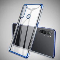 Bakeey Plating Antichoc Transparent Ultra-mince Soft Étui de protection en TPU pour Xiaomi Redmi Note 8T Non original