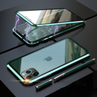 Bakeey Plating Métal Adsorption Magnétique Double-face En Verre Trempé Housse De Protection Pour iPhone 11 Pro 5.8 Pouce