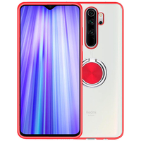 Bakeey Plating Transparent Ultra-mince avec porte-bague étui de protection antichoc PC pour Xiaomi Redmi Note 8 Pro Non