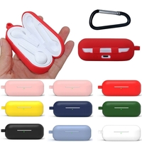 Bakeey Portable antichoc antichoc Silicone sans fil Bluetooth étui de rangement pour écouteurs avec porte-clés pour Huaw