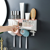 Bakeey porte-brosse à dents sans poinçon ménage salle de bain étagère de lavage rince-bouche tasse dentifrice presse-agr