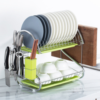 Bakeey porte-organisateur en acier inoxydable couverts plat tasse organisateur de cuisine support de séchage support séc
