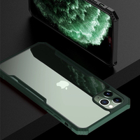 Bakeey pour iPhone 11 Pro Max Case Armor Bumper Transparent Acrylique + Soft TPU Edge Antichoc Pro
