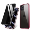 Bakeey pour iPhone 12 / iP 11 Series Case 360º Magnetic Flip Anti-Peeping Touch Screen Double-Face 9H Trempered Glass +