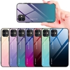 Bakeey pour iPhone 12 / pour iPhone 12 Pro Étui de 6, 1 pouces Gradient Couleur en verre trempé Antichoc Résistant aux ra