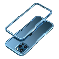 Bakeey pour iPhone 12 Mini 5, 4 "Case Carré Cadre en aluminium robuste Pare-chocs en métal Housse de protection antichoc