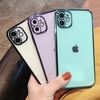 Bakeey pour iPhone 12 Mini 5, 4 "Coque Crystal Galvanoplastie Transparent Housse antichoc non jaune